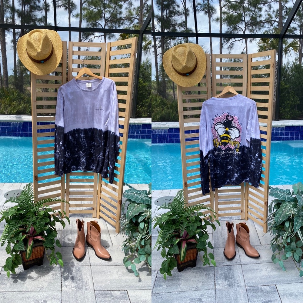 🐝 Adorable Simply Southern Bee Happy Shirt XL